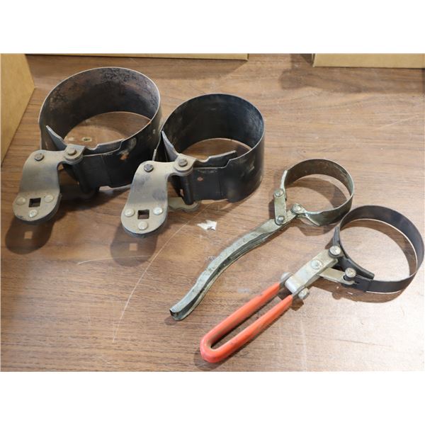 LOT DE 4 CLÉS POUR FILTRE À HUILE