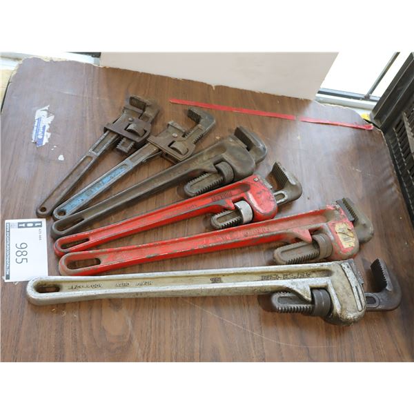 LOT DE 6 PIPES WRENCH ASST