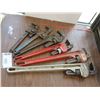Image 1 : LOT DE 6 PIPES WRENCH ASST