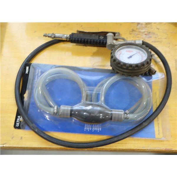 LOT GONFLEUR ET POMPE À SIPHON