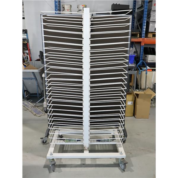 SUPPORT SÉCHAGE MOBILE EN MÉTAL 38"x24"x74"