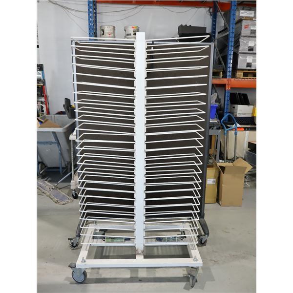 SUPPORT SÉCHAGE MOBILE EN MÉTAL 38"x24"x74"