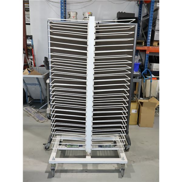 SUPPORT SÉCHAGE MOBILE EN MÉTAL 38"x24"x74"