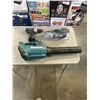 Image 1 : MAKITA ELECTRIC BLOWER AND DRILL, NO BATTERY AND ELECTRIC SANDER