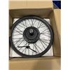 Image 1 : 2NEW 16INCH REAR ELECTRIC BIKE WHEEL WITH MOTOR, DAMAGED CABLE CONNECTOR, TORN