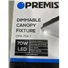 Image 2 : 2 NEW PREMISE DIMMABLE CANOPY FIXTURES, 70W LED,7500 LUMEN