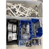 Image 2 : 2 TOTES OF ASSORTED TOOLS, SHOP SUPPLY AND ELECTRICAL