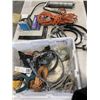 Image 3 : 2 TOTES OF ASSORTED TOOLS, SHOP SUPPLY AND ELECTRICAL