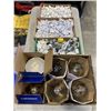 Image 2 : 3 TRAYS OF NEW ELECTRICAL BULB CONNECTORS, METAL HALLIDE BULBS ETC