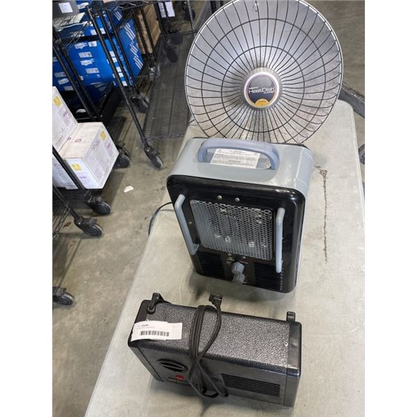 3 ELECTRIC HEATERS
