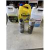 Image 3 : TOTE OF ASSORTED SHOP FLUIDS