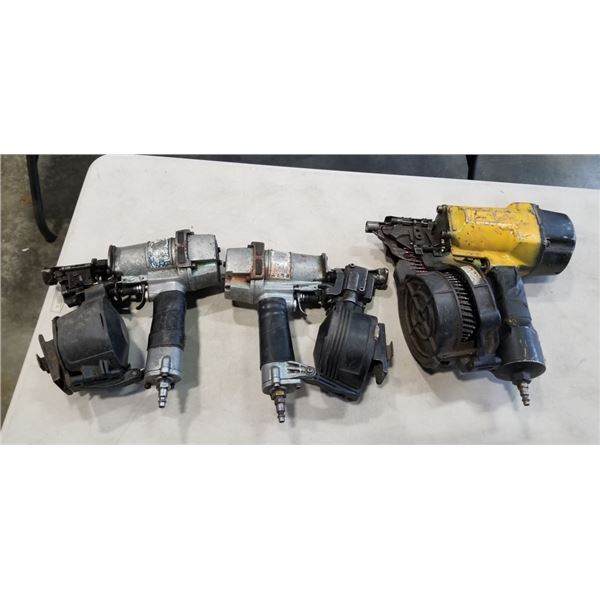 3 HITACHI AND BOSTITCH ROOFING COIL NAILERS