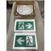 Image 1 : NEW LED HIGBAY LIGHT FICXTURE AND EXIT SIGN