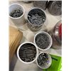 Image 4 : BOX OF ASSORTED SHOP HARDWARE , NUTS BOLTS AND SCREWS