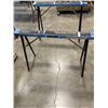 Image 4 : TIGER TORCH AND PAIR OF METAL SAWHORSE STANDS