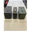 Image 2 : 3 METAL AMMO BOXES