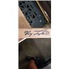 Image 3 : GUY LAFLEUR WOOD HOCKEY STICK AND 2 BOXES OF ASSORTED HOCKEY GLOVES AND GEAR