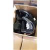 Image 4 : GUY LAFLEUR WOOD HOCKEY STICK AND 2 BOXES OF ASSORTED HOCKEY GLOVES AND GEAR