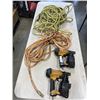 Image 1 : 2 BOSTITCH COIL ROOFING NAILERS AND 2 AIR HOSES