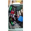 Image 2 : TOTE WITH CAR AMP, CAPACITOR, VR HEADSET AND TOOL BELT ETC