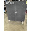 Image 1 : LARGE ROLLING STORAGE CABINET, 57 INCH WIDE, 28 INCH DEEP AND 65 INCH TALL