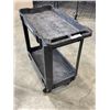 Image 2 : HUSKY BLACK TWO TIER ROLLING SHOP CART
