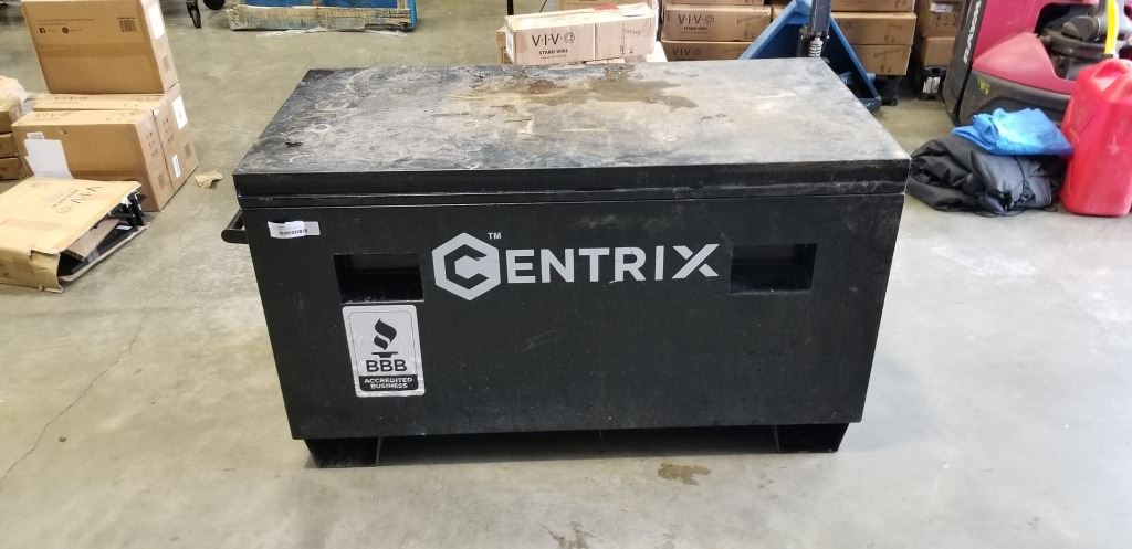 Centrix Storage Box BLACK METAL CENTRIX JOB BOX - Big Valley Auction