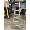 Image 2 : FEATHERLIGHT ALUMINUM ADJUSTABLE A-FRAME LADDER, 8 FT