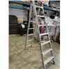 Image 3 : FEATHERLIGHT ALUMINUM ADJUSTABLE A-FRAME LADDER, 8 FT