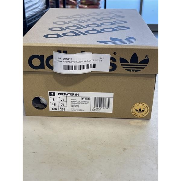 NEW ADIDAS PREDATOR 94 CLEATS, SIZE 8