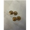 Image 2 : PAIR OF VINTAGE GOLD CUFFLINKS MARKED KREMENTZ USA