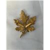 Image 3 : LARGE COLLECTION OF GOLD COLOURED BROOCHES SOME MARKED