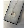 Image 2 : STERLING SILVER HAIDA PENDANT, INITIAL W/ 925 STERLING SILVER CHAIN NECKLACE