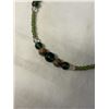 Image 2 : VINTAGE GLASS AND SEMI PRECIOUS STONES BEAD NECKLACE