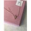 Image 3 : GOLD GUILDED STERLING SILVER SWAROVSKI CRYSTAL STONES NECKLACE, MARKED 925 SWAN ETC W/ ORIGINAL BOX