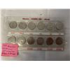 Image 1 : 1999 CANADIAN MILLENIUM 25 CENT COLLECTION JANUARY TO DECEMBER