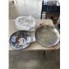 Image 1 : 3 LARGE PANS, 2 ARE ENAMELED, 16 INCH