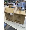 Image 1 : 2 BRAND NEW PATIO FLARE SQUARE BLACK GARDEN / PATIO BURNERS, WITH LED LIGHTING, RETAIL $69 EACH