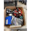 Image 1 : ASSORTED HOUSEHOLD PRODUCTS INCLUDING DJI OSMO 2 GIMBAL, UNTESTED AND BAG OF MISC VINTAGE CELLPHONES