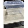 Image 2 : 2 AS NEW STORAGE TOTES WITH LIDS
