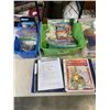 Image 3 : BOX OF PICTURE HANGING SUPPLIES, MUSIC BOOKS, VELCRO AND MORE