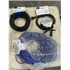 Image 1 : ASSORTED LENGTHS OF CAT 6 CABLES AND POWER CABLES