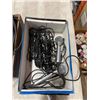 Image 2 : ASSORTED VINTAGE MICROPHONES AND CABLES, AND WOOD BOX