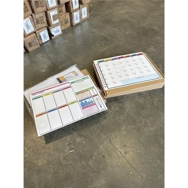 6 NEW 2PACK SOFT MAGNETIC FRIDGE CALENDAR SETS WITH MARKERS