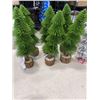 Image 2 : DECORATIVE WHITE AND GREEN TREES