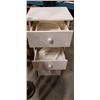 Image 2 : 6 DRAWER WHITE DRESSER AND 3 DRAWER NIGHT STAND