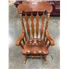 Image 1 : OVERSIZED COUNTRY PINE ROCKING CHAIR