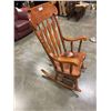Image 2 : OVERSIZED COUNTRY PINE ROCKING CHAIR