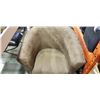 Image 3 : 2 TONE MICROFIBRE ARMCHAIR AND OTTOMAN