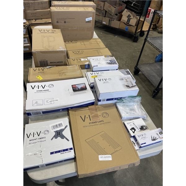ASSORTED VIVO MOUNTS AND ACCESSORIES